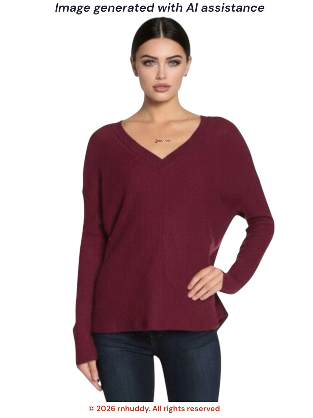 NWT PST by Project Social T XS burgundy waffle knit top